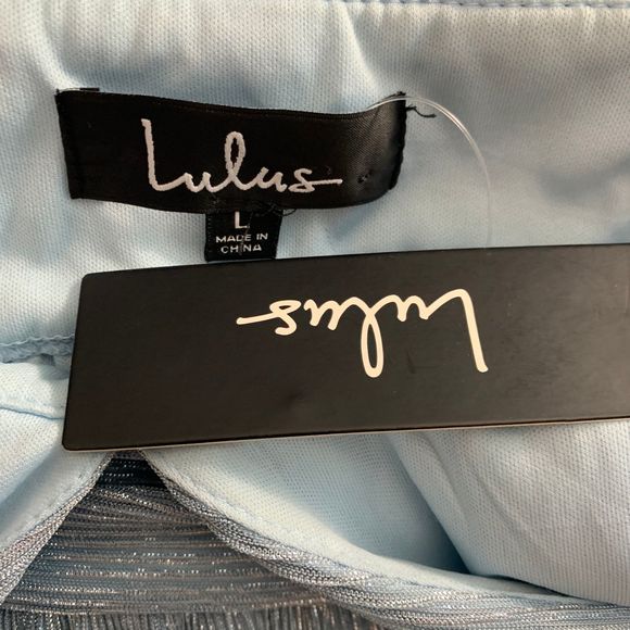 Lulu's Metallic Stripe Twist Back Cocktail Dress - Picture 11 of 12